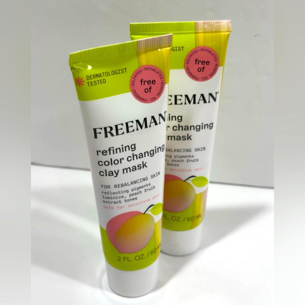 Freeman Beauty - Refining Color Changing Clay Mask 2fl oz /60ml (Set of 2 Pack)